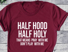 Load image into Gallery viewer, Half Hood T-shirt
