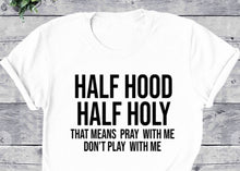 Load image into Gallery viewer, Half Hood T-shirt
