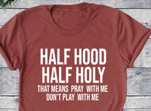 Load image into Gallery viewer, Half Hood T-shirt
