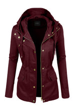 Load image into Gallery viewer, military anorak Jacket with hoodie
